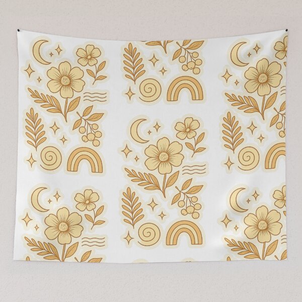 Item preview, Botanical Whimsy – Nature Pattern Sticker designed and sold by Chill Doodles.