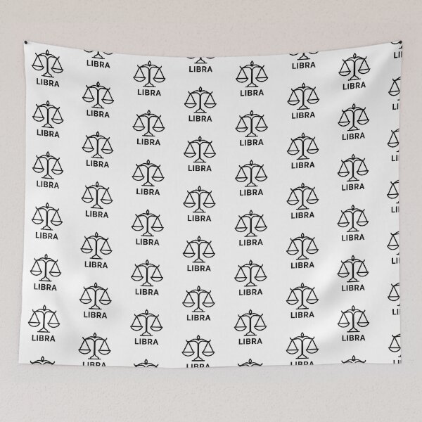 Item preview, Black and White Libra Zodiac designed and sold by Bashar-Design.
