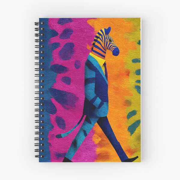 Item preview, Vibrant Abstract Zebra Street Art – Modern Anthropomorphic Painting designed and sold by Gino By Design.