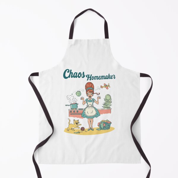 Item preview, Vintage Retro Housewife Chaos Kitchen Funny Illustration designed and sold by Pitujuck Kachanond.