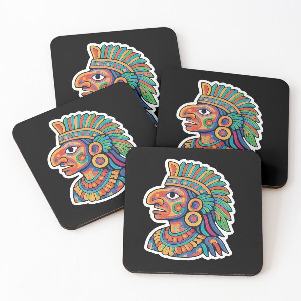 Item preview, Pre-Columbian tribal chief sticker designed and sold by Origen88.
