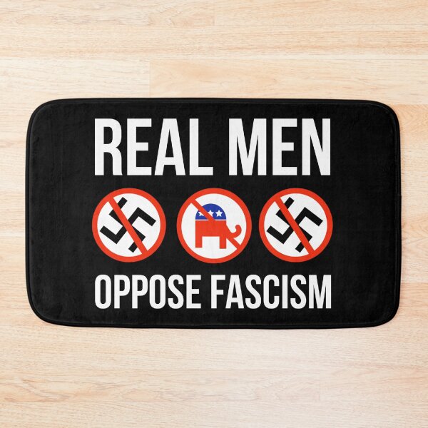 Item preview, Real men oppose fascism  designed and sold by Rachel the Artist .