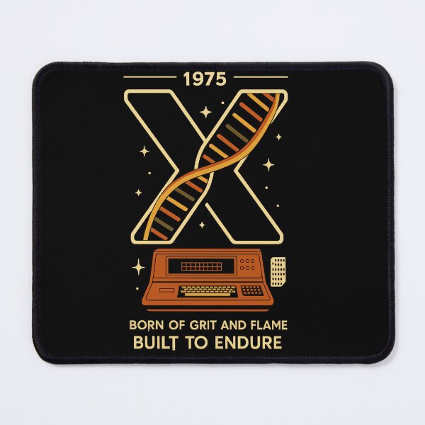 Item preview, Generation X DNA Helix — 1975 Tech Motifs — Born of Grit and Flame • Built to Endure Tee designed and sold by Purdiole-art.