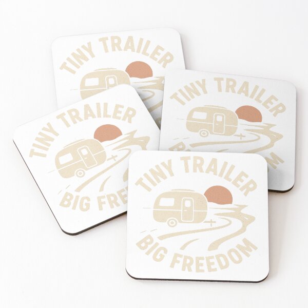 Item preview, Tiny Trailer, Big Freedom T-shirt designed and sold by AdelStore.