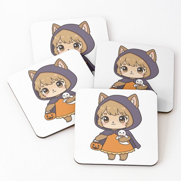 Item preview, Cute Halloween Cat in Cloak with Pumpkins designed and sold by brexastore.