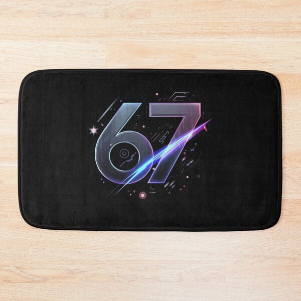 Item preview, 67 Trend – Viral Minimalist Number Design designed and sold by Naro Hive.