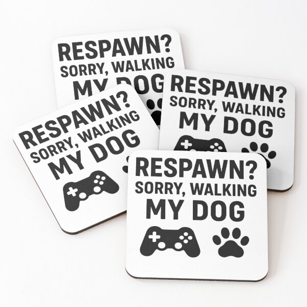 Item preview, Respawn? Walking My Dog T-shirt designed and sold by AdelStore.