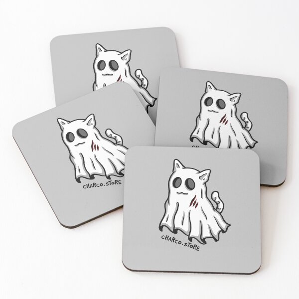 Item preview, Halloween Ghost Cat | Spooky Cute Kitty Design designed and sold by Charco.Store – Bold Expressive Graphics & Alt Streetwear Art.