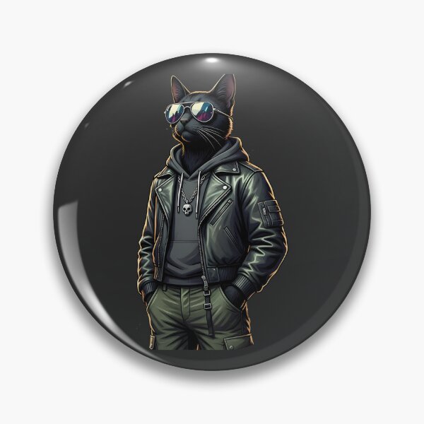 Item preview, Anthropomorphic Cat with Sunglasses designed and sold by Uglyandcute.