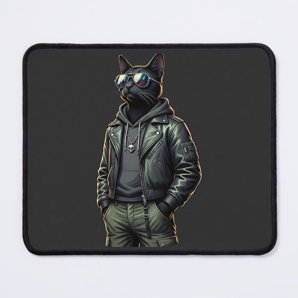 Item preview, Anthropomorphic Cat with Sunglasses designed and sold by Uglyandcute.