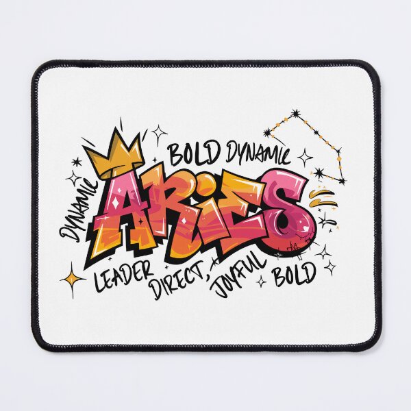 Item preview, Aries Zodiac Personality Graphic – Astrology Star Sign Design for Bold Aries designed and sold by JoeZigns81.