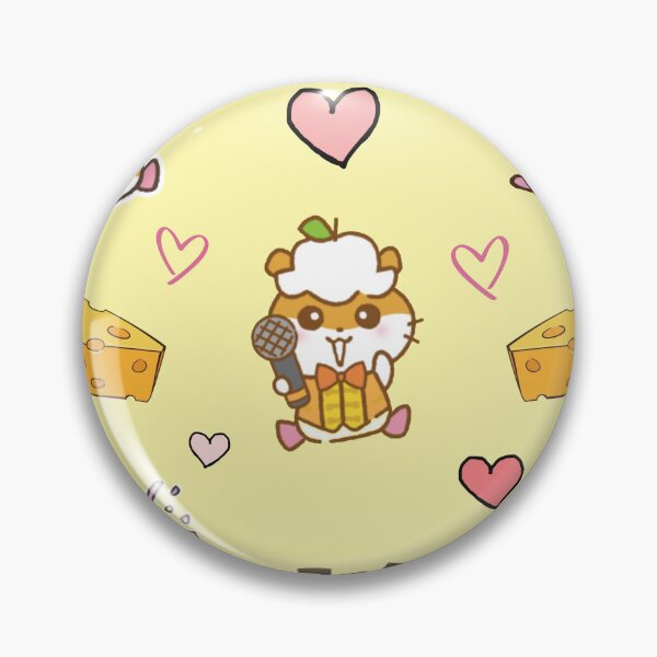 Item preview, Cutsy Coro Coro Kuririn Hamster – Cute Sanrio Cheese and Love Hearts Kawaii Design designed and sold by Heavenly-Cloudz.