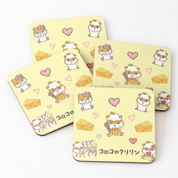 Item preview, Cutsy Coro Coro Kuririn Hamster – Cute Sanrio Cheese and Love Hearts Kawaii Design designed and sold by Heavenly-Cloudz.