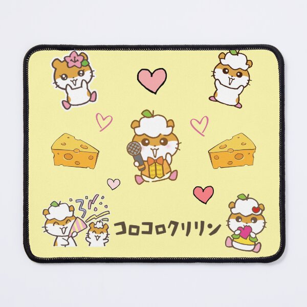 Item preview, Cutsy Coro Coro Kuririn Hamster – Cute Sanrio Cheese and Love Hearts Kawaii Design designed and sold by Heavenly-Cloudz.