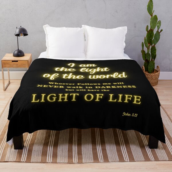 Item preview, I am the Light -John 8 Jesus Bible Scripture Verse Christian designed and sold by Ceramic Scripture.