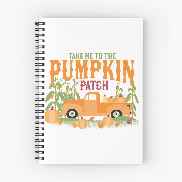 Item preview, Take me to the pumpkin patch text design with retro pick up truck pumpkins and cornstalks designed and sold by Jdawnink.