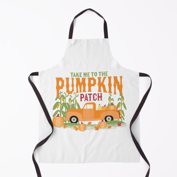 Item preview, Take me to the pumpkin patch text design with retro pick up truck pumpkins and cornstalks designed and sold by Jdawnink.