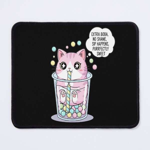 Item preview, Boba Cat Bubble Tea T-Shirt Chubby Kawaii Anime Cat Inside Boba Cup, Cute Smug Pastel Design designed and sold by Neko-Doodle-co.