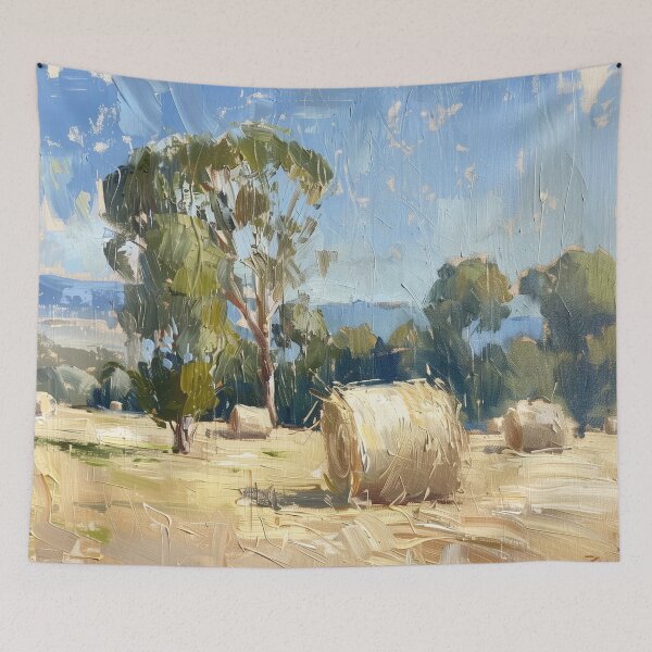Item preview, Hay Bales on a Summer Day designed and sold by Hartbecke.