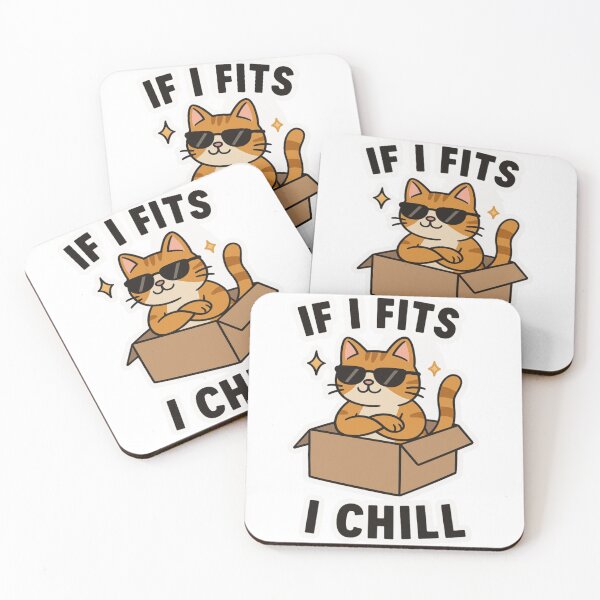 Item preview, If I Fits I Chill Orange Cat designed and sold by Yunosanx.