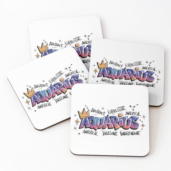Item preview, Aquarius Zodiac Personality Graphic – Astrology Star Sign Design for Visionary Aquarians designed and sold by JoeZigns81.