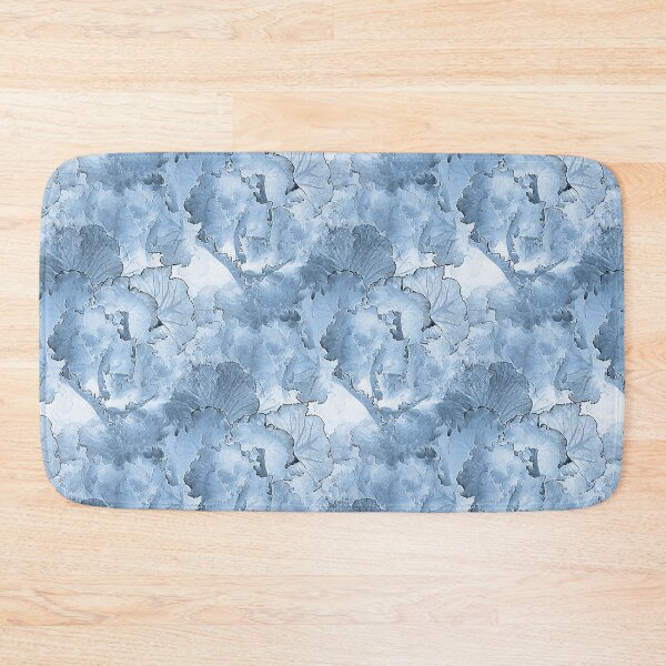 Item preview, Pastel Kale Cabbage Floral Pattern in Blue designed and sold by Artistestella.