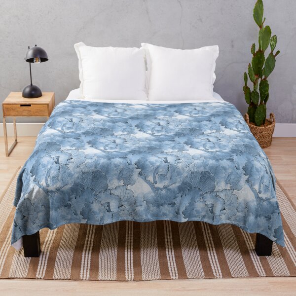 Item preview, Pastel Kale Cabbage Floral Pattern in Blue designed and sold by Artistestella.