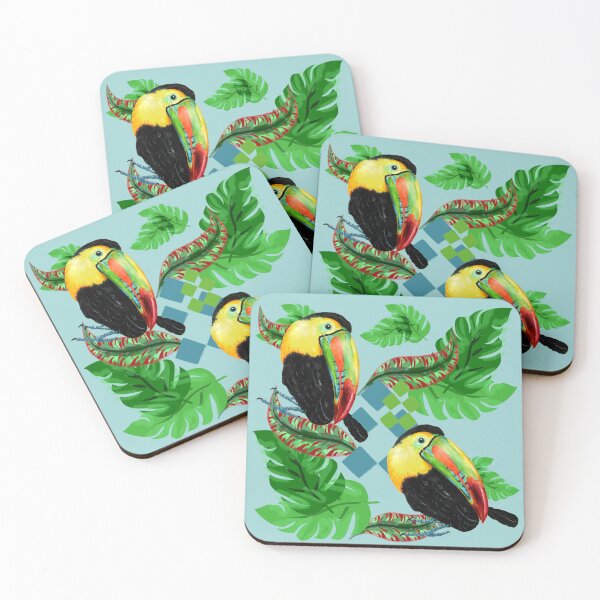 Item preview, Toucan Jungle Designs Birds Hand Painted designed and sold by Sharon Schwalbe.
