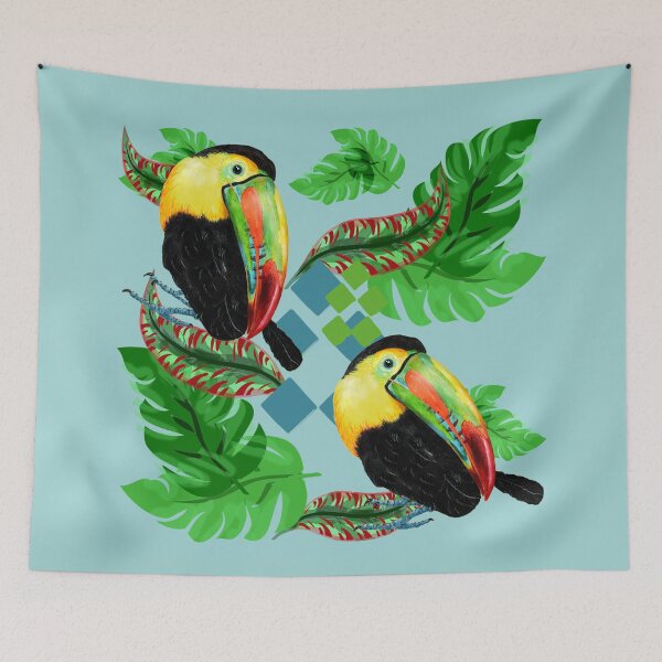 Item preview, Toucan Jungle Designs Birds Hand Painted designed and sold by Sharon Schwalbe.