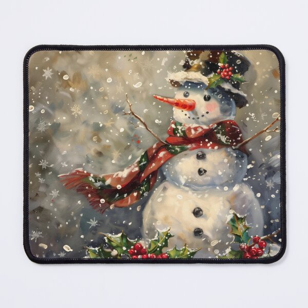 Item preview, Adorable Snowman in Snowstorm designed and sold by Hartbecke.
