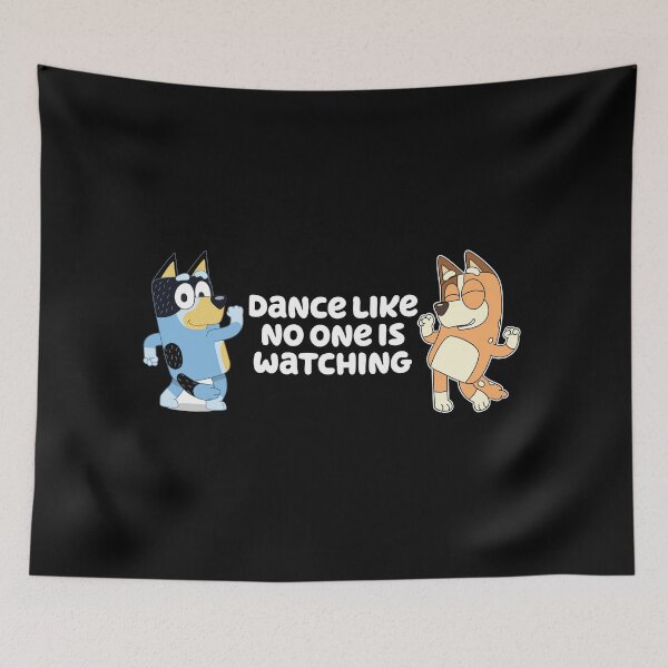 Item preview, Dance like no one is watching with Bandit and Chilli (White) designed and sold by FloresFun.