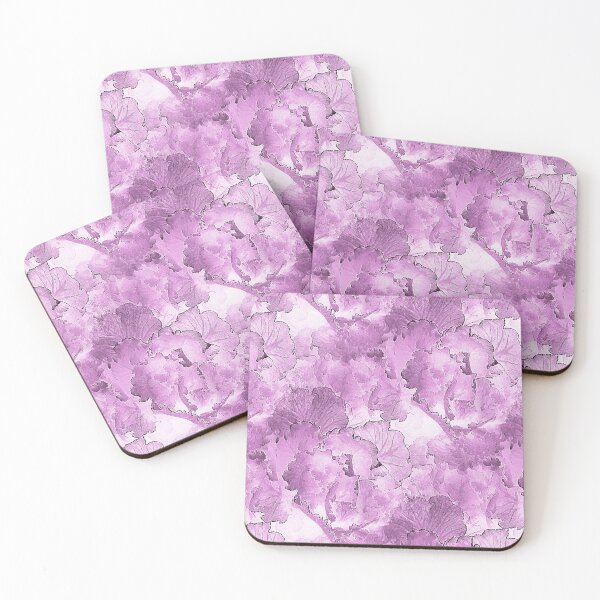 Item preview, Pastel Kale Cabbage Floral Pattern in Pink designed and sold by Artistestella.