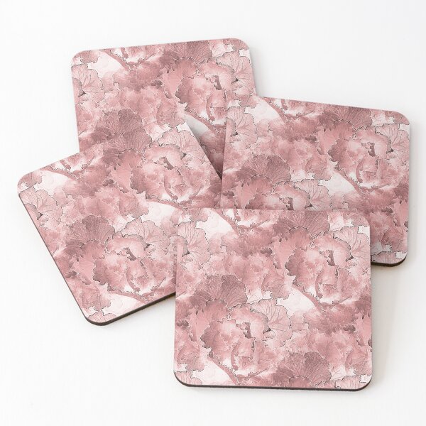 Item preview, Pastel Kale Cabbage Floral Pattern in Peach designed and sold by Artistestella.