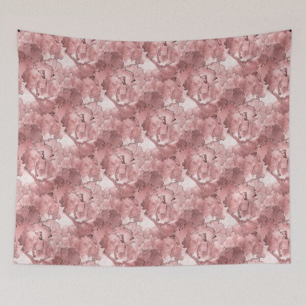 Item preview, Pastel Kale Cabbage Floral Pattern in Peach designed and sold by Artistestella.