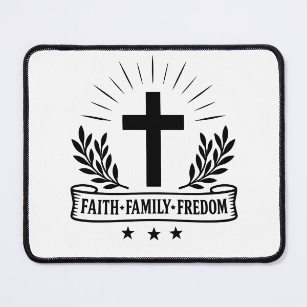 Item preview, Faith • Family • Freedom Christian Cross Emblem designed and sold by FaithAndFlag.