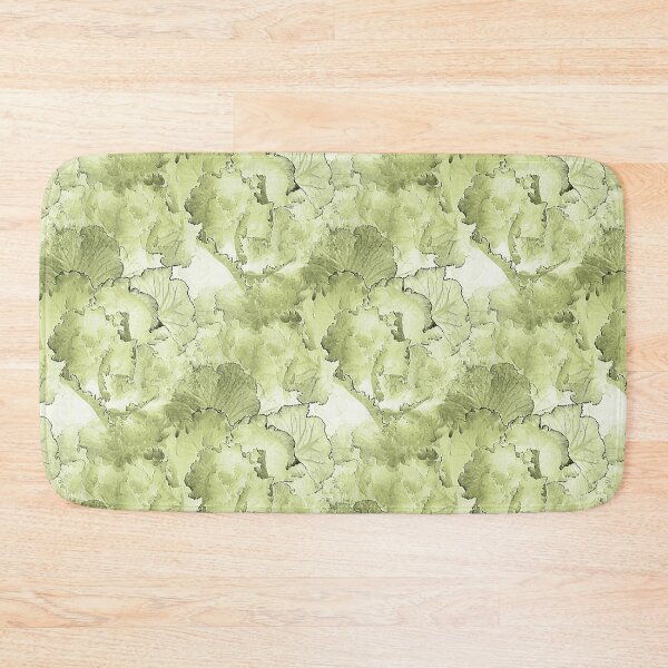 Item preview, Pastel Kale Cabbage Floral Pattern in Green designed and sold by Artistestella.
