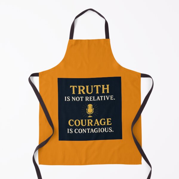 Item preview, Truth is not relative. Courage is contagious. — Charlie Kirk (Black backround) designed and sold by NaphDesigns.