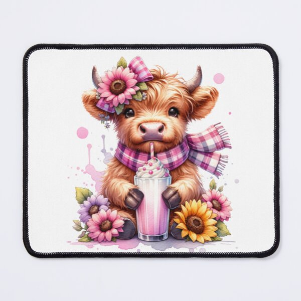 Item preview, Cutest Highland Cow Milkshake Design designed and sold by Catzelle.