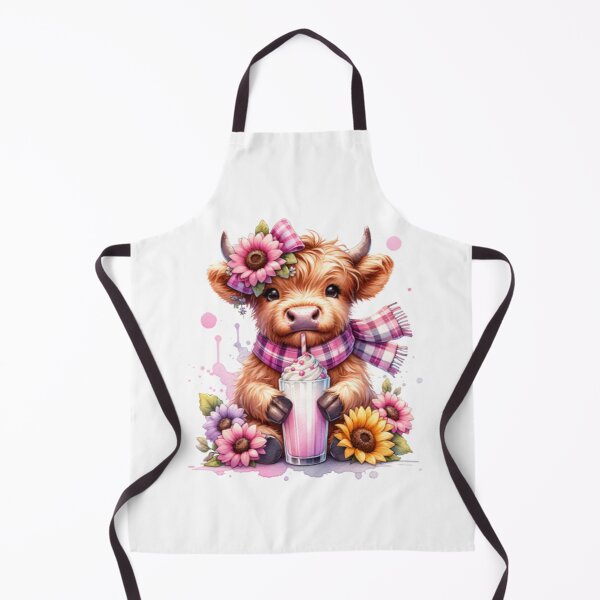 Item preview, Cutest Highland Cow Milkshake Design designed and sold by Catzelle.