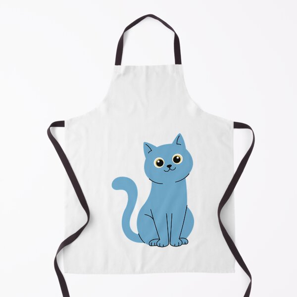 Item preview, Cute Simple Blue Cat, Sitting Happy designed and sold by TiloVosano.