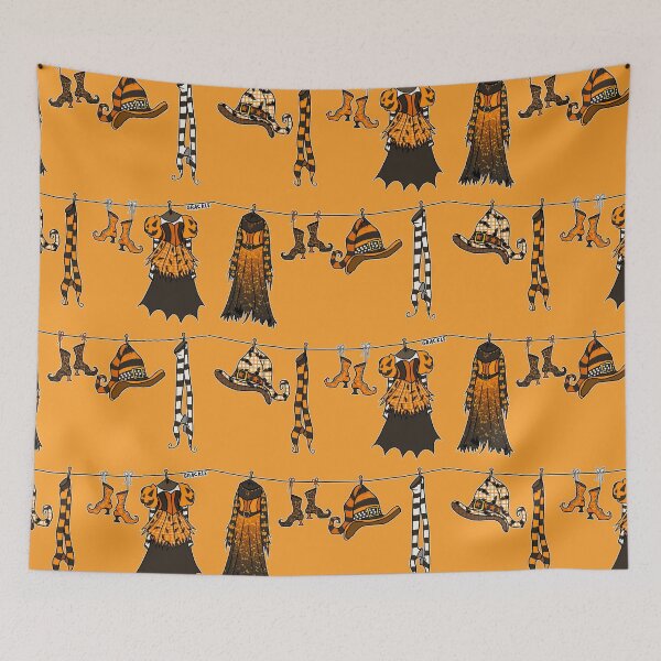Item preview, Witches' Laundry Day (Orange Version) designed and sold by JanGrackle.