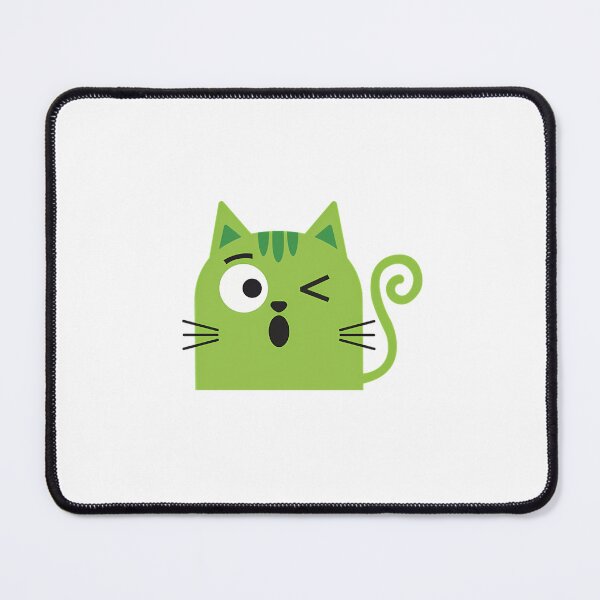 Item preview, Cute Simple Green Cat, Winking  designed and sold by TiloVosano.