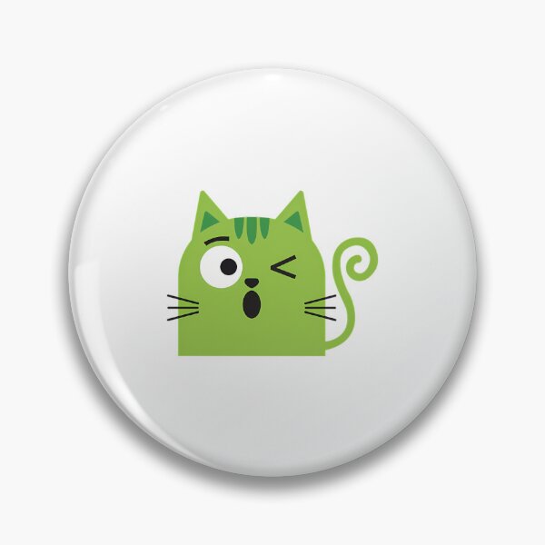 Item preview, Cute Simple Green Cat, Winking  designed and sold by TiloVosano.