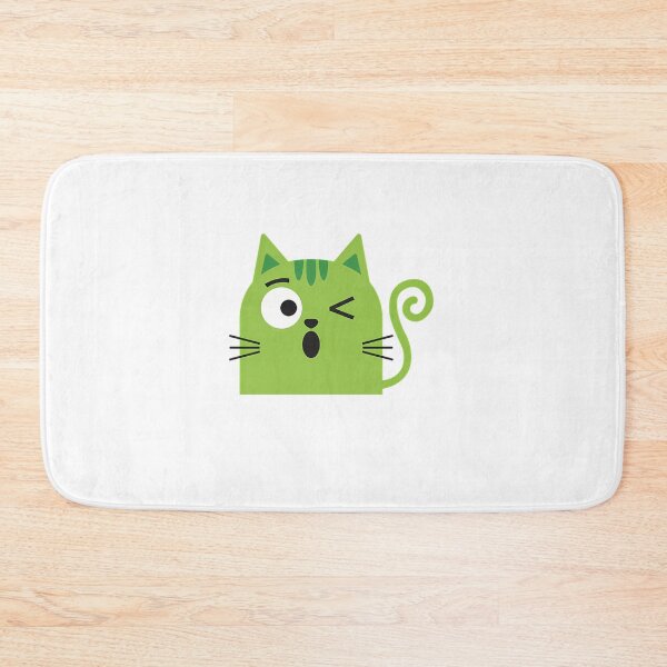 Item preview, Cute Simple Green Cat, Winking  designed and sold by TiloVosano.