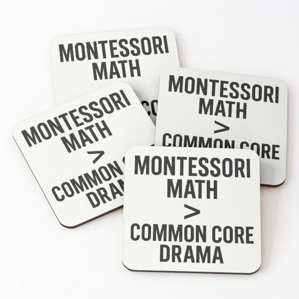 Item preview, Montessori Math > Common Core Drama – Bold Minimal Statement designed and sold by MforMontessori.