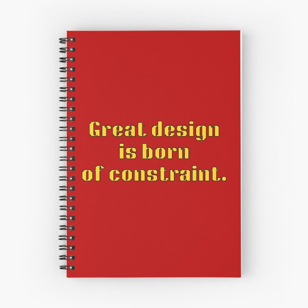 Item preview, Great Design Is Born of Constraint – Minimalist Quote designed and sold by Omarmadani.