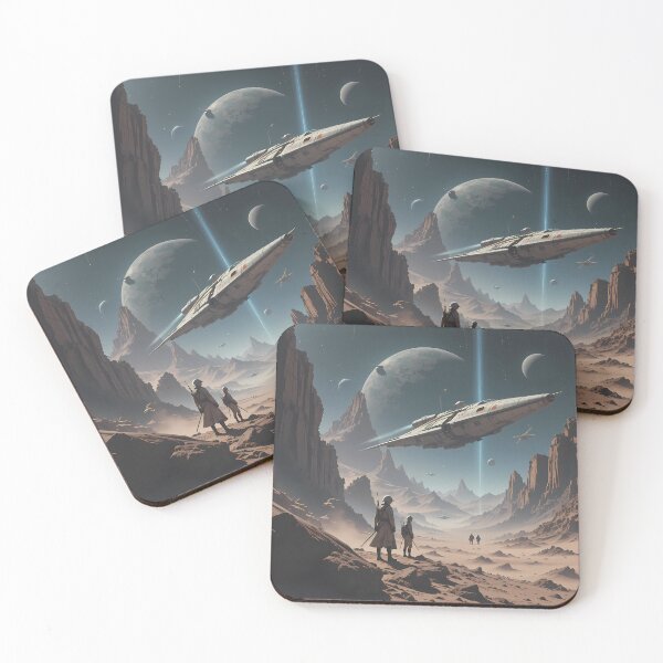 Item preview, Futuristic Visions Epic Sci-Fi Landscapes Cities Art designed and sold by ART ATTACK ZONE.