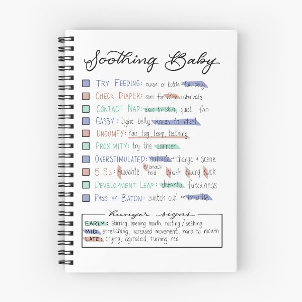 Item preview, Baby Soothing Checklist designed and sold by mritt.
