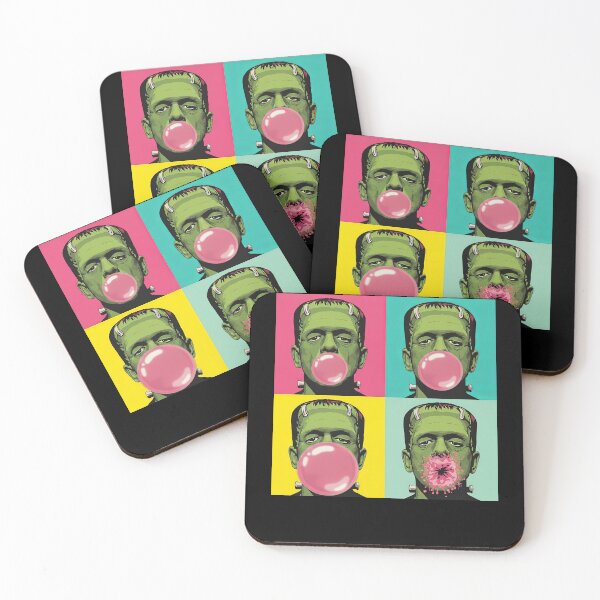 Item preview, Frankenstein Monster Bubble Gum Funny Pop Art Halloween designed and sold by elderberry.