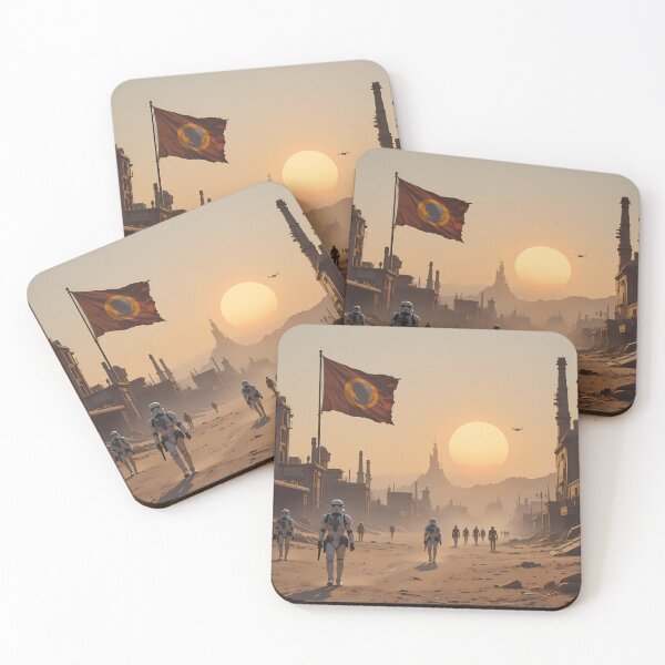 Item preview, Desert Futuristic Visions Epic Sci-Fi Landscapes Cities Art designed and sold by ART ATTACK ZONE.